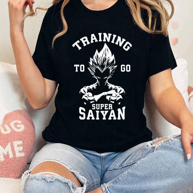 Black N White Training To Go Super Saiyan Dragon Ball Shirts