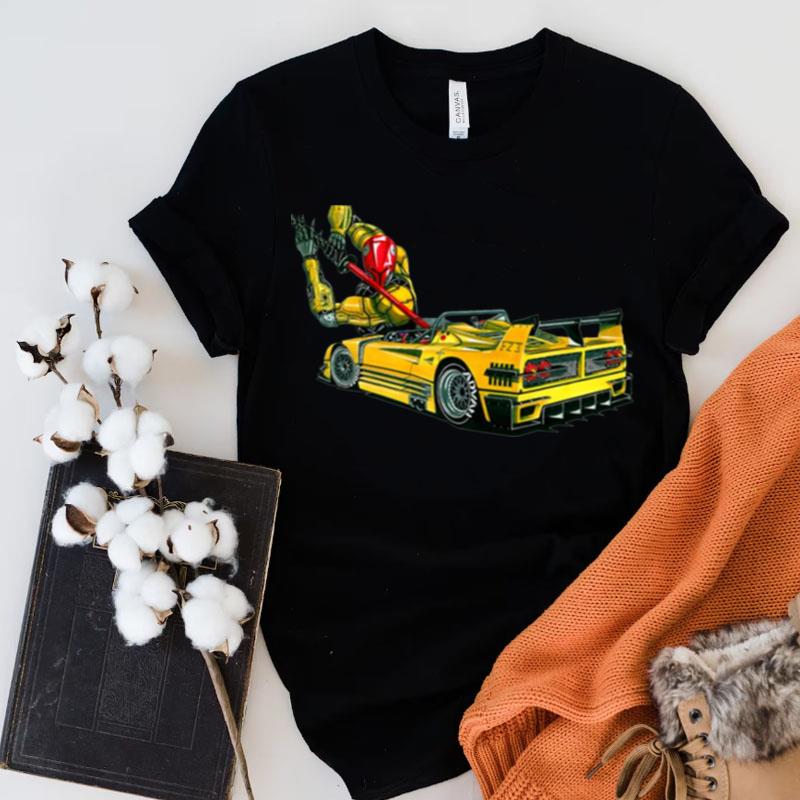 F40 Lm Barchett Yellow Italian Sports Car Without A Roof Shirts