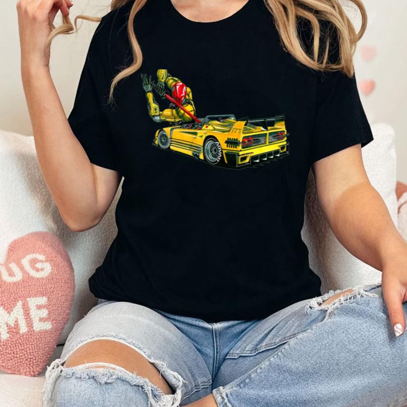 F40 Lm Barchett Yellow Italian Sports Car Without A Roof Shirts