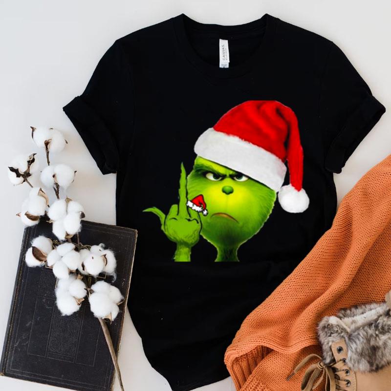 Grinch X Middle Finger Christmas Shirts