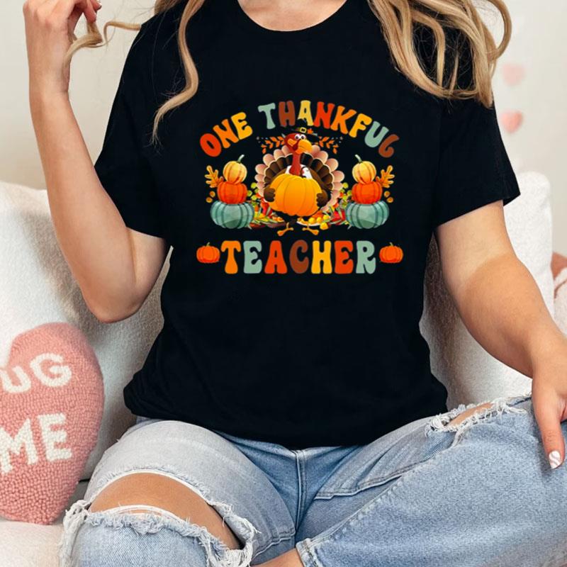 One Thankful Teacher Turkey Shirts