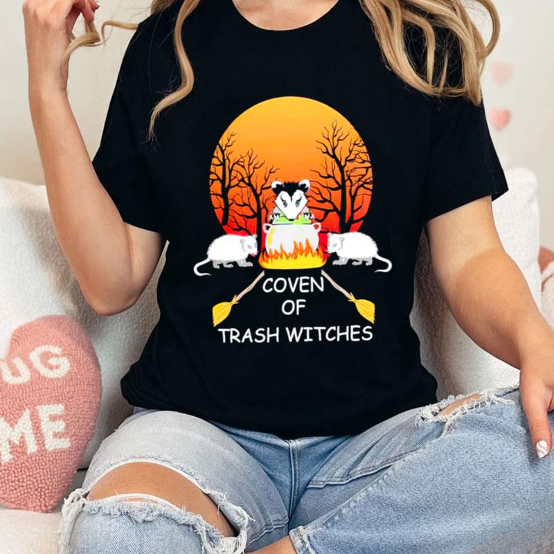 Opossum Coven Of Trash Witches Halloween Shirts