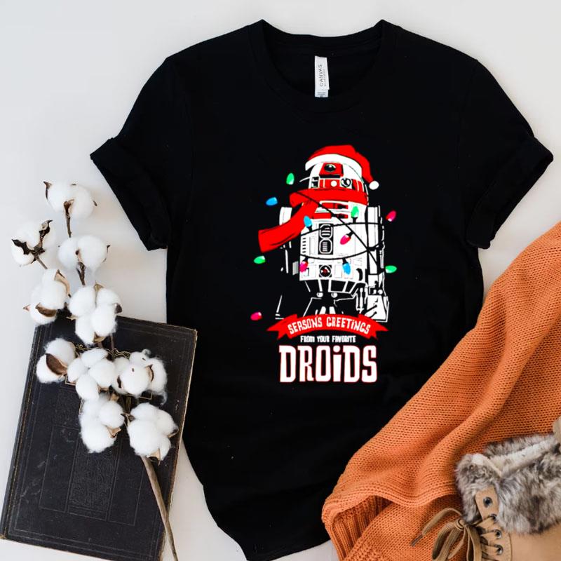 R2D2 Seasons Greetings Holiday Shirts