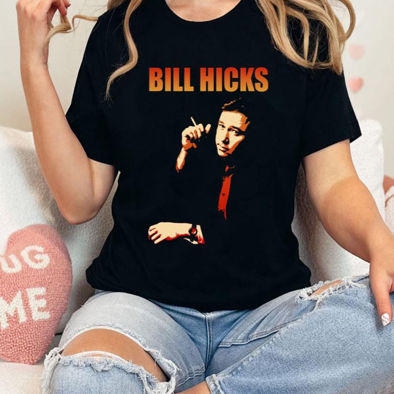 Retro Black Portrait Bill Hicks Shirts
