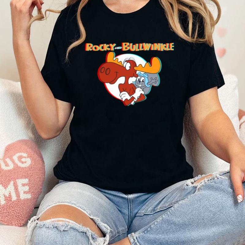 Rocky & Bullwinkle Glintch Design Shirts