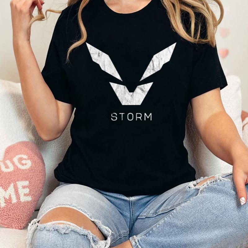 Storm Javelin Variant Anthem Game Symbol Worn White Logo Shirts