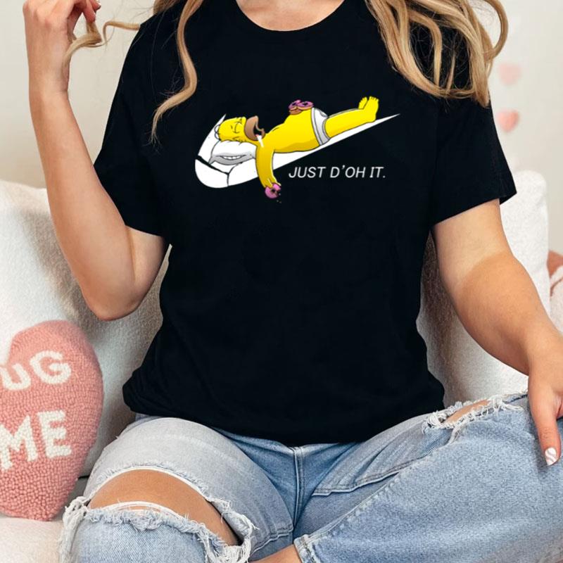 Swoosh Mark The Simpsons Funny Cartoon Nike Logo Shirts