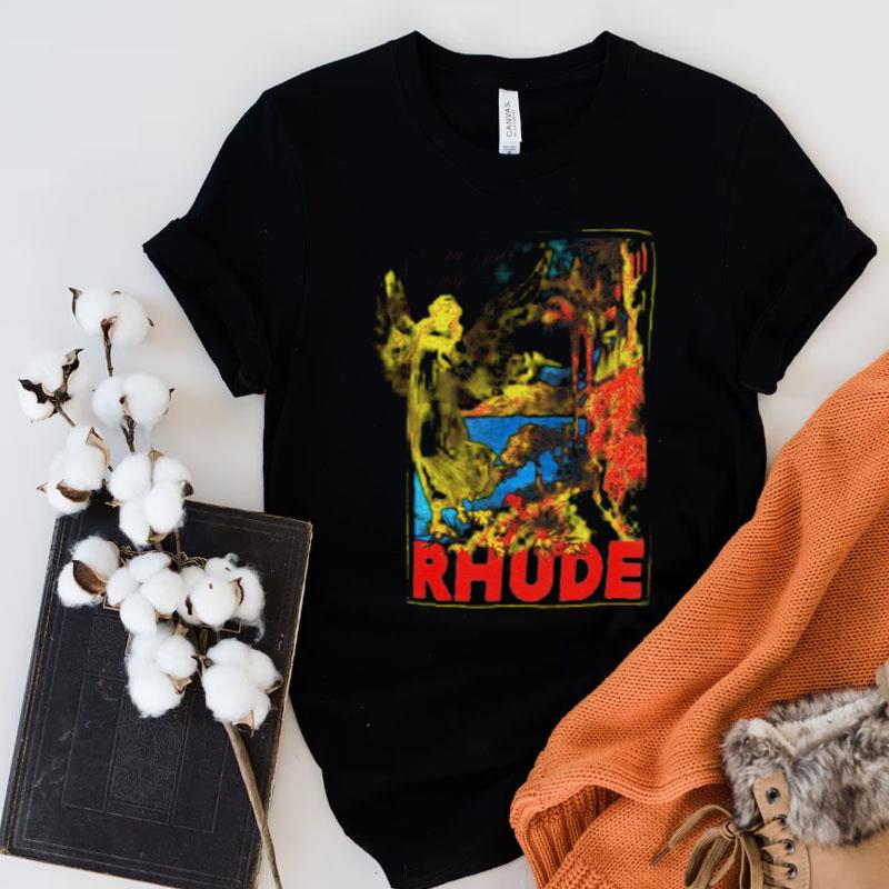 Vintage Rhude With Gods Help Angel Flower Shirts
