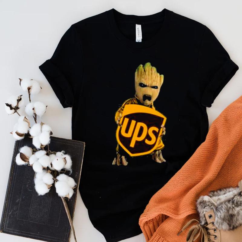 Baby Groot Angry Usp Logo Shirts