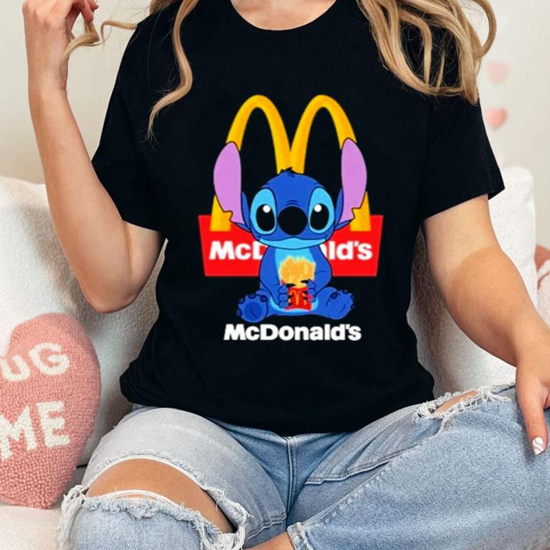 Baby Stitch Hug Mcdonald's Shirts