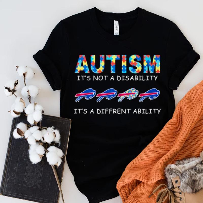Buffalo Bills Autism It's Not A Disability It's A Different Ability Shirts