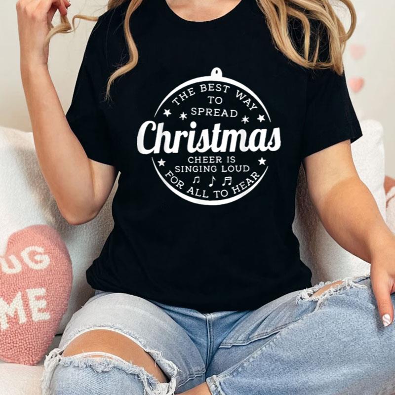 Christmas Cheer Singing Loud Funny Xmas Family Matching Shirts