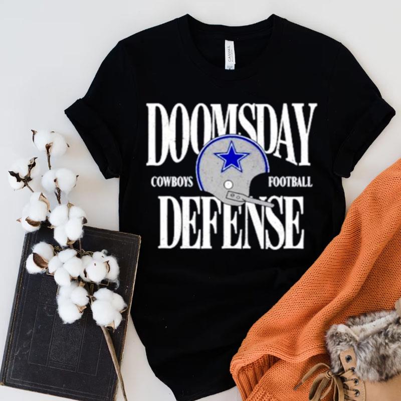 Dan Quinn Wearing Doomsday Defense Dallas Cowboys Football Shirts