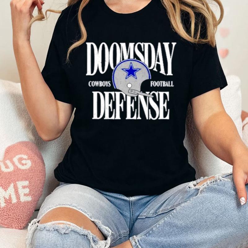Dan Quinn Wearing Doomsday Defense Dallas Cowboys Football Shirts
