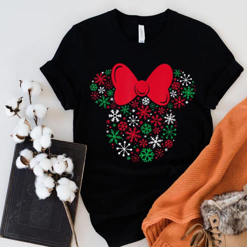 Disney Minnie Mouse Icon Holiday Snowflakes Shirts