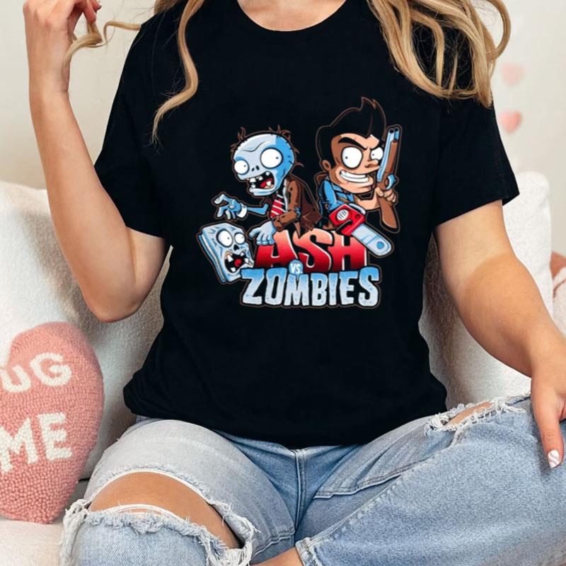 Evil Dead Plants Vs Zombies Shirts