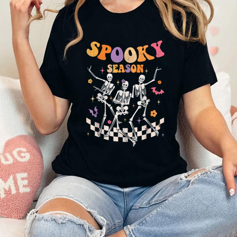 Halloween Groovy Retro Groovy Ghost Spooky Season Shirts