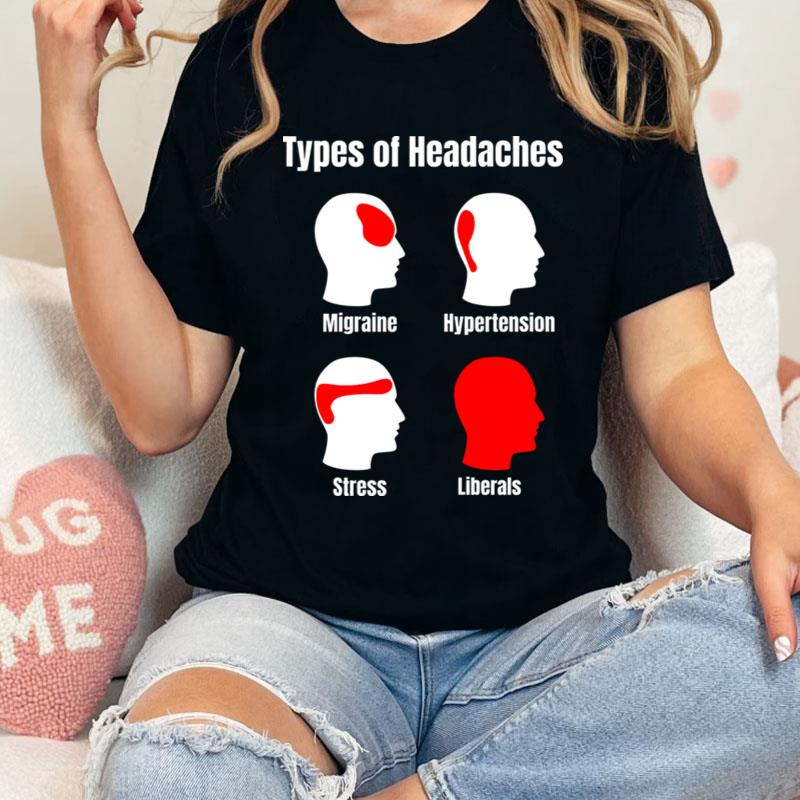 Headache Meme Red Area Liberals Shirts