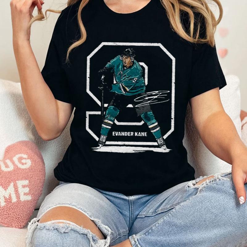 Iconic Moment Ice Hockey Evander Kane Outline Shirts