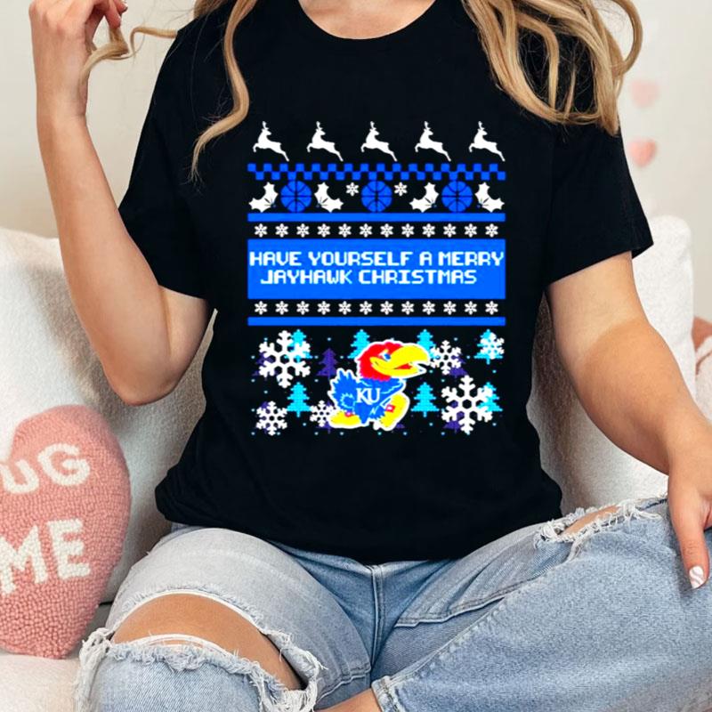 Kansas Merry Jayhawk Christmas Ornament Christmas Shirts