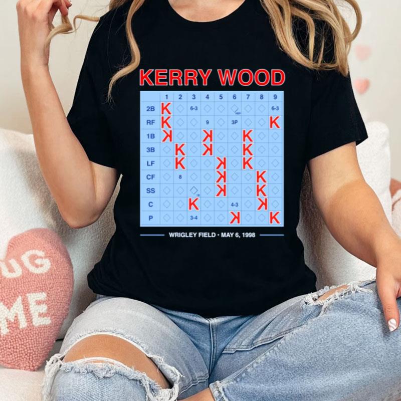 Kerry Wood 20 Strikeout Scorecard Shirts