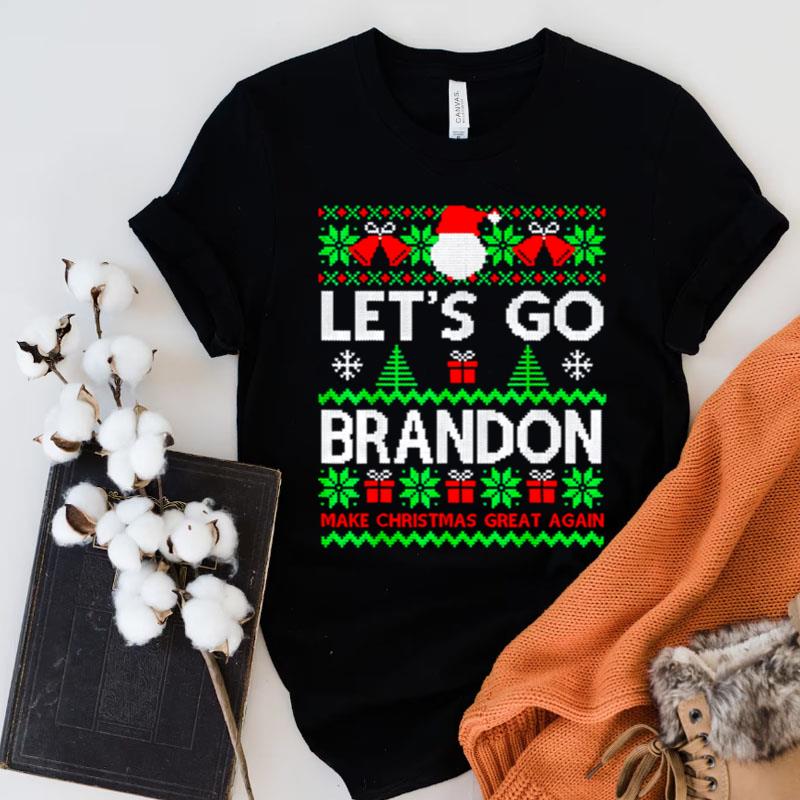 Let's Go Brandon Ugly Christmas Sweater Party Trump Shirts