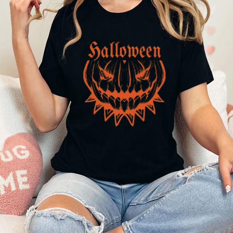 Line Art Pumpkin Halloween Trick Or Trea Shirts