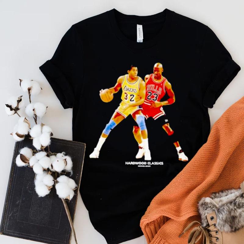 Magic Johnson Vs Michael Jordan Hardwood Classics Shirts