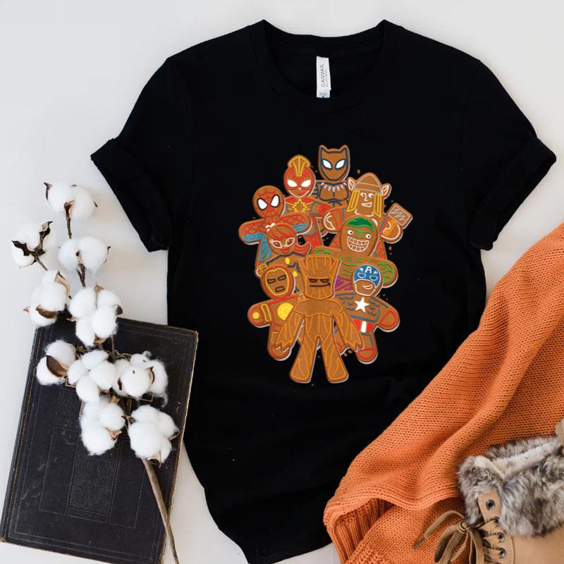 Marvel Avengers Gingerbread Cookies Christmas Shirts