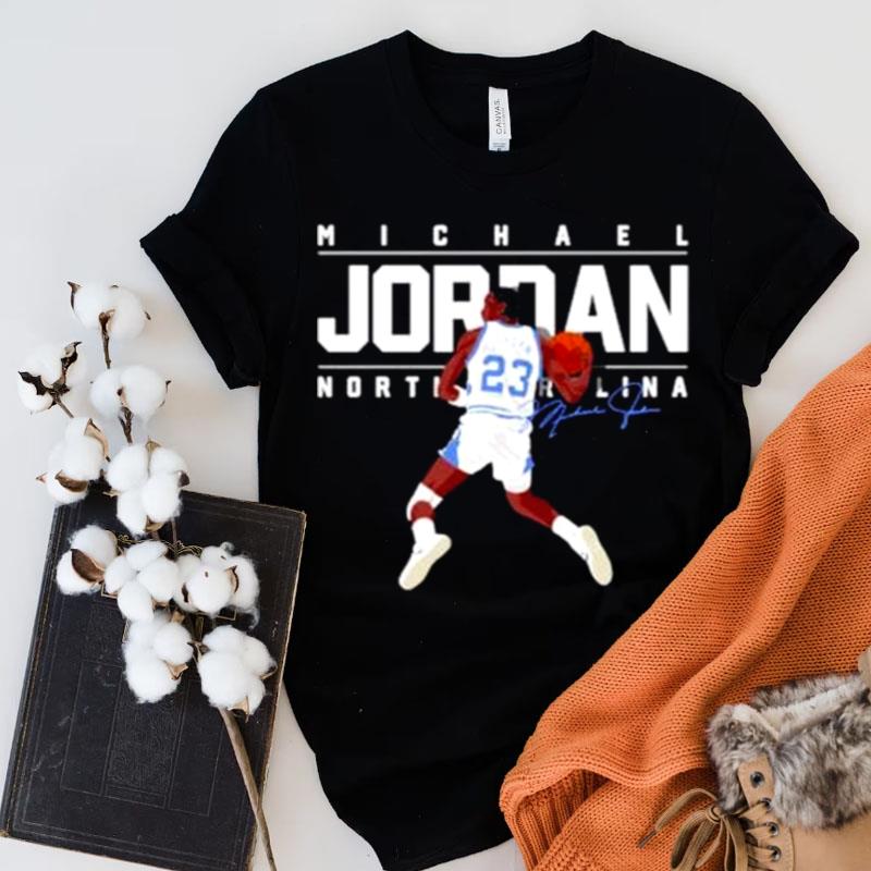 Michael Jordan Unc Basketball Signature Shirts