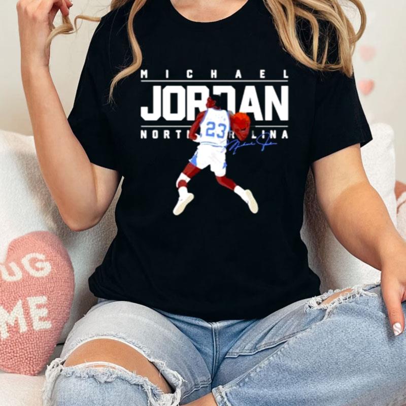 Michael Jordan Unc Basketball Signature Shirts
