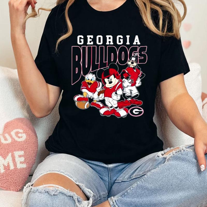 Mickey Mouse And Friends Georgia Bulldogs Shirts