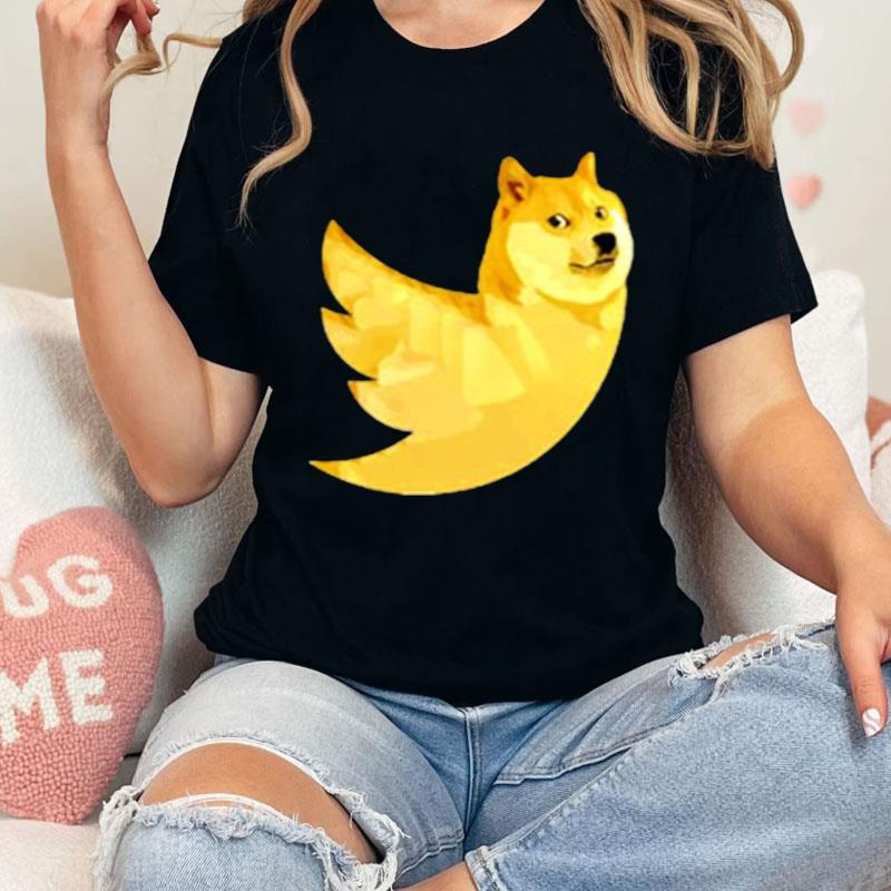 New Twitter Logo Dogecoin Elonmusk Shirts