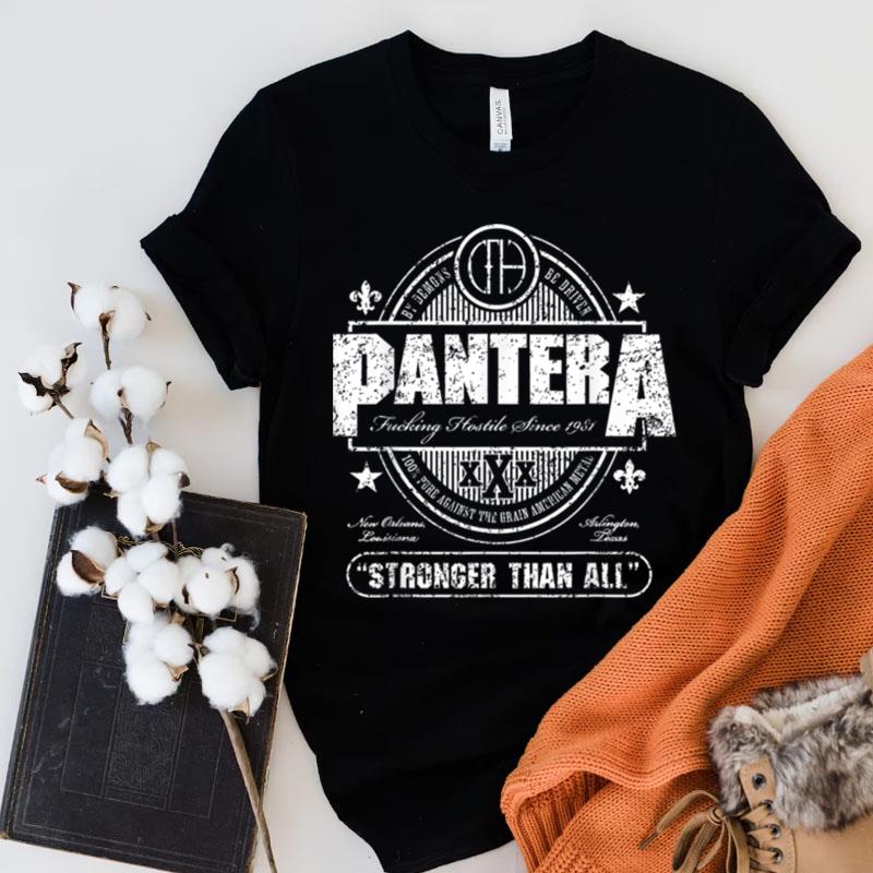 Pantera Official Stronger Than All Beer Mat Shirts