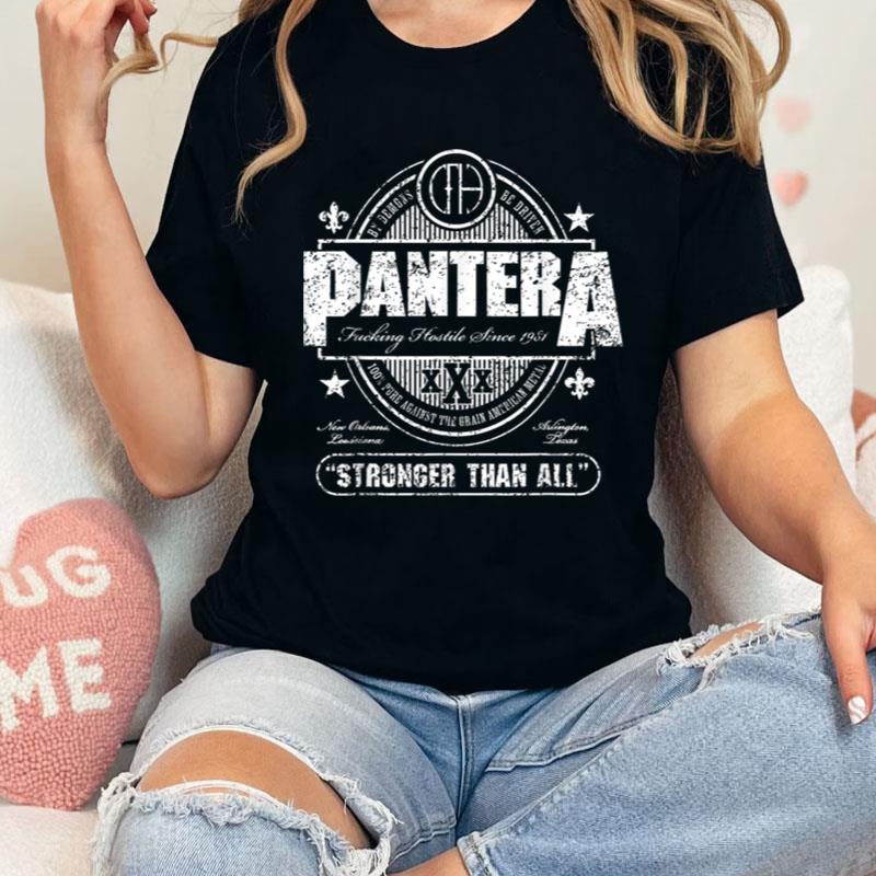 Pantera Official Stronger Than All Beer Mat Shirts