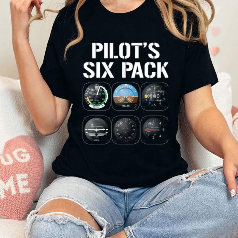 Pilots Six Pack Funny Pilot Aviation Flying Shirts