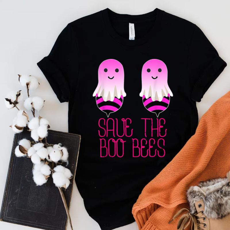 Save The Boobees Boo Bees Breast Cancer Halloween Women Shirts