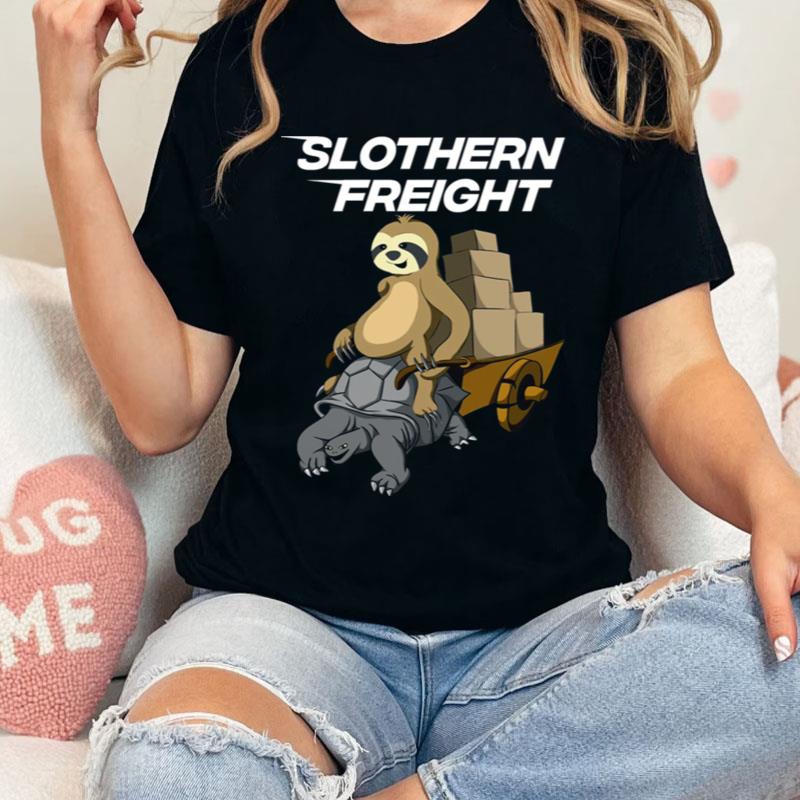 Sloth Riding Giant Tortoise Turtle Slothern Freigh Shirts