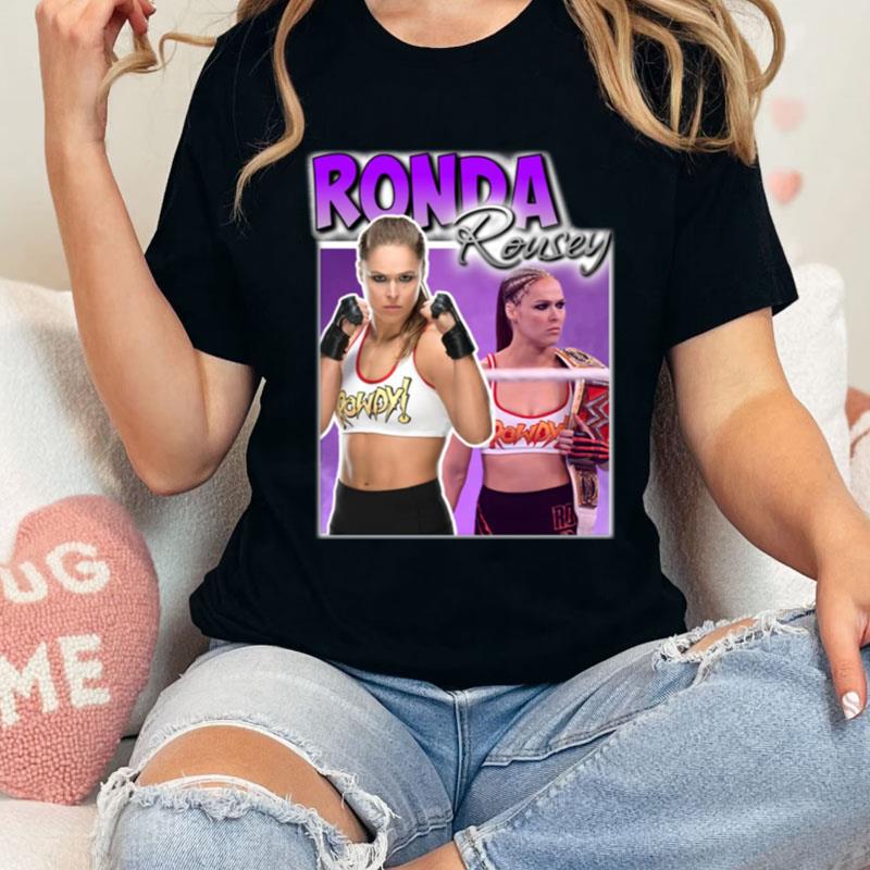 Wrestler Ronda Rousey Retro Shirts