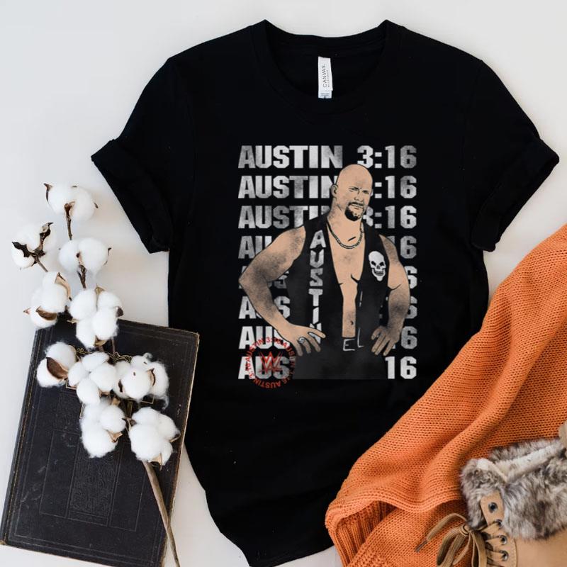 Wwe Stone Cold Steve Austin Text Stack Shirts
