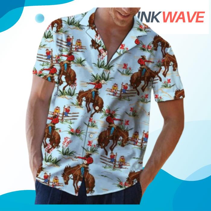 Awesome Western Cowboy 3D Hawaiian Shirt