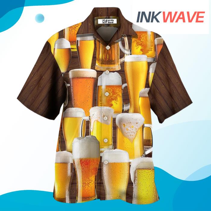 Beer It's Time For Beer Hawaiian Shirt
