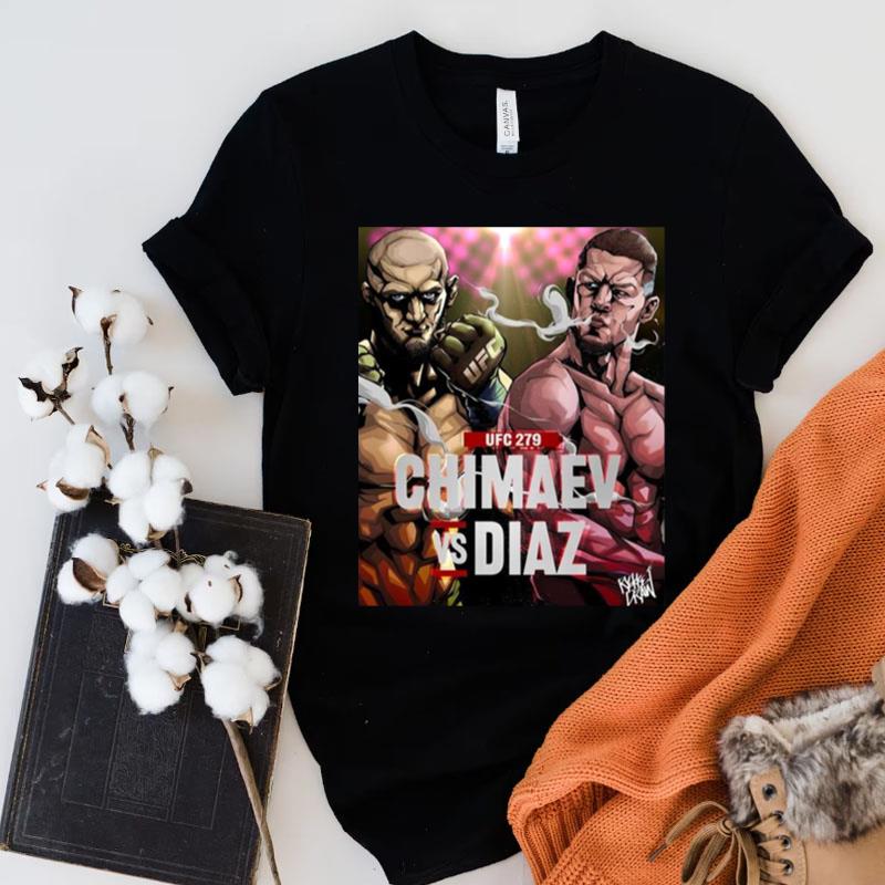 Chimaev Vs Diaz Active Anime Graphic Ufc Mma Fighter Shirts