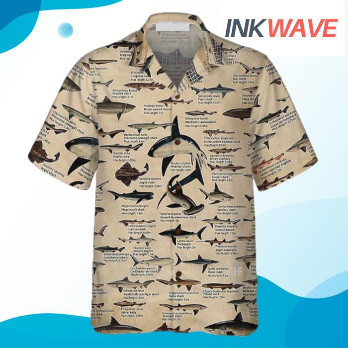 Different Types Of Sharks Hawaiian Shirt