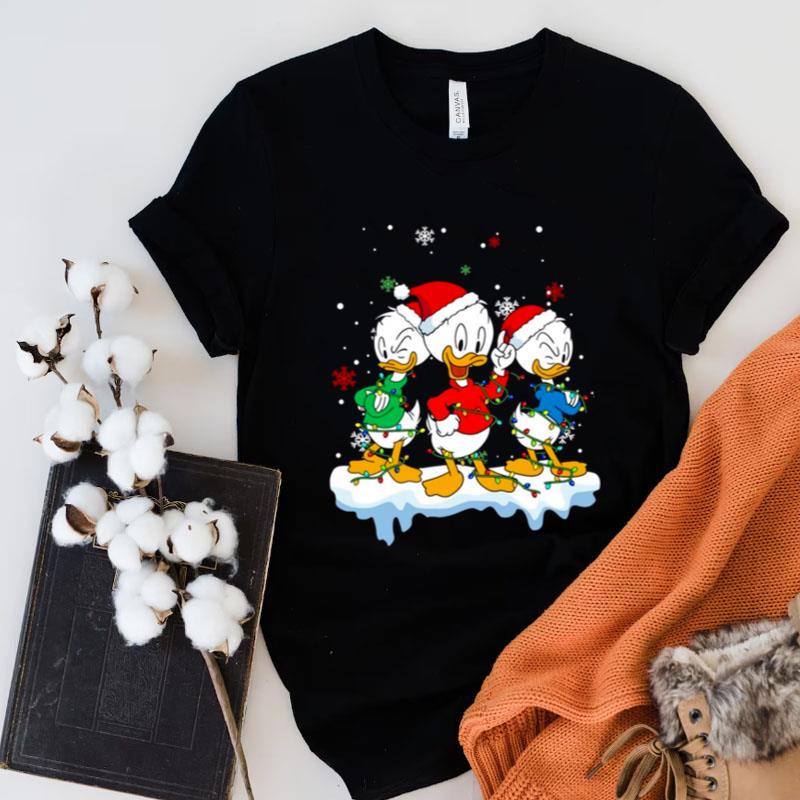 Disney Ducktales Huey Dewey And Louie Christmas Lights Shirts