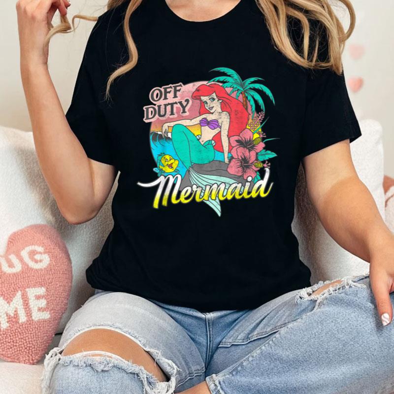 Disney Little Mermaid Ariel Off Duty Vintage Portrait Shirts