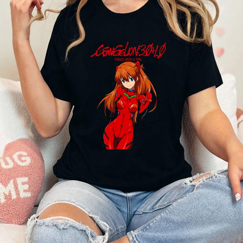 Evangelion Asuka Langley Portrait Anime Shirts