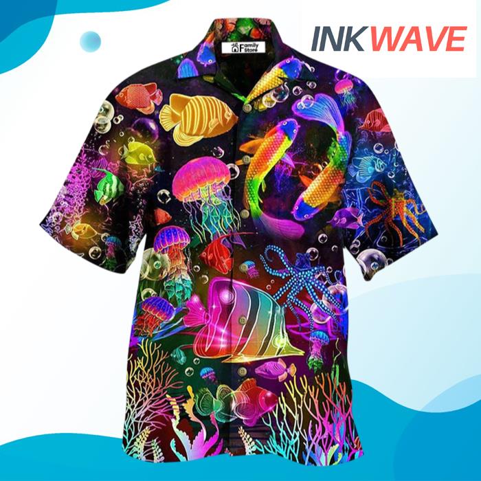 Fish Rainbow Lovely Style Hawaiian Shirt