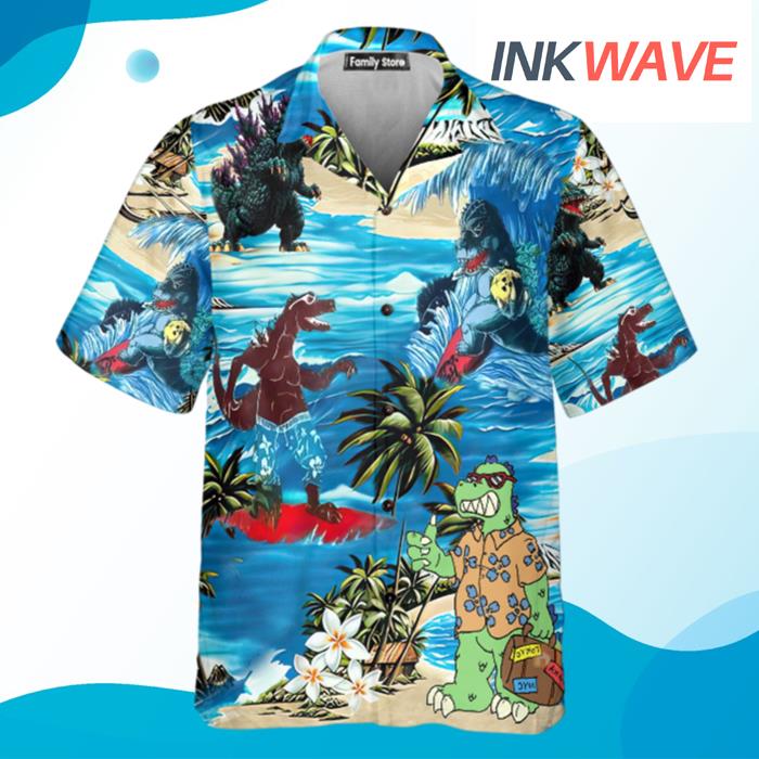 Godzilla Custom Shorts Sleeve ShirtAloha Hawaiian Shirt