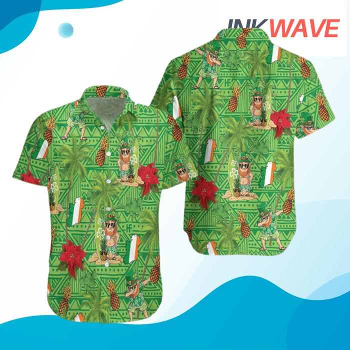 Irish Proud Leprechaun Saint Patrick's Day Hawaiian Shirt
